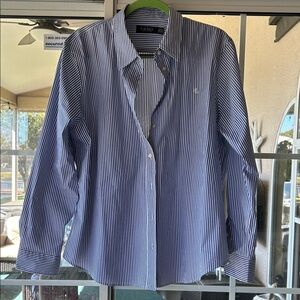 Polo Ralph Lauren Navy and White Striped Shirt